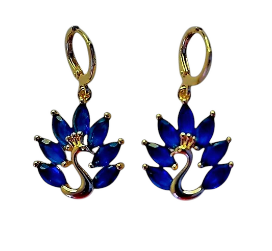 Goose earrings- 18k gold plated